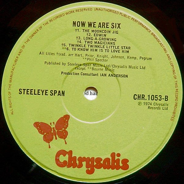 Steeleye Span : Now We Are Six (LP, Album, RE, RP)