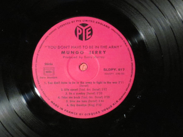 Mungo Jerry : "You Don't Have To Be In The Army" (LP, Album)
