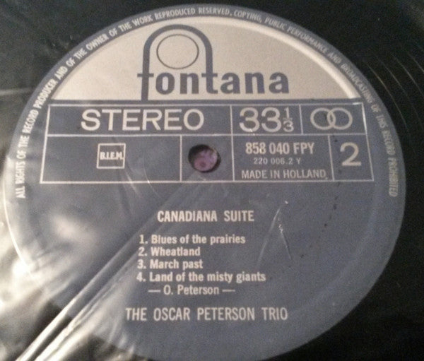The Oscar Peterson Trio : Canadiana Suite (LP, Album, RE)