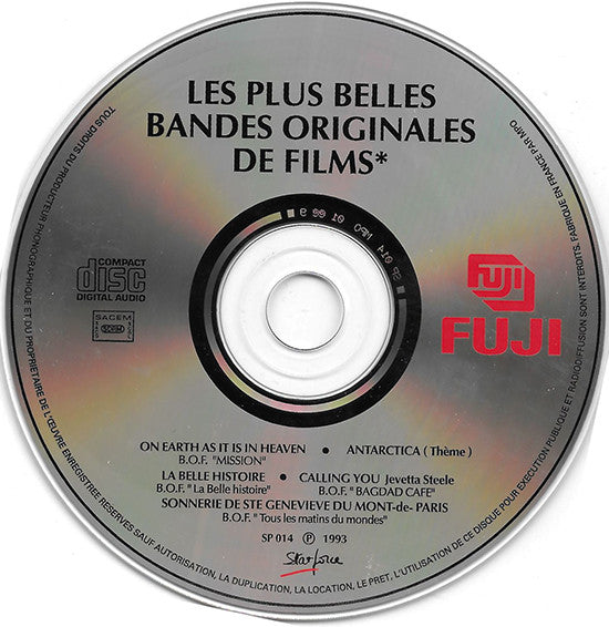 Various : Fuji Cine Musique - Les Plus Belles Bandes Originales De Films (CD, Comp)