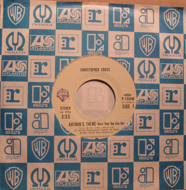Christopher Cross : Arthur's Theme (7", Single)