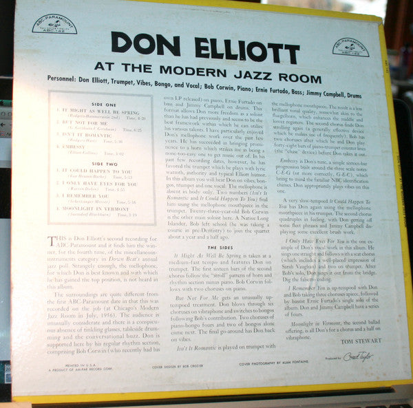Don Elliott : At The Modern Jazz Room (LP, Album)