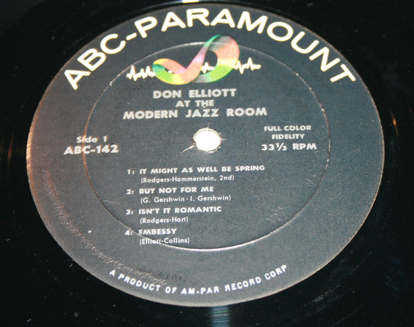 Don Elliott : At The Modern Jazz Room (LP, Album)