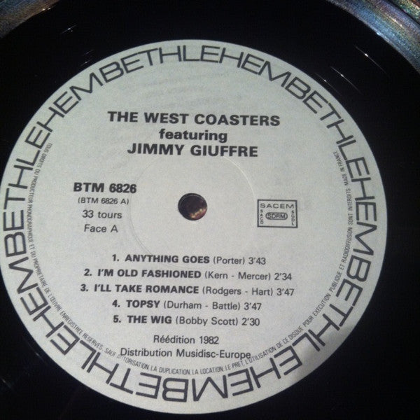 The West Coasters (2), Jimmy Giuffre : The West Coasters Featuring Jimmy Giuffre (LP, Comp, RE)