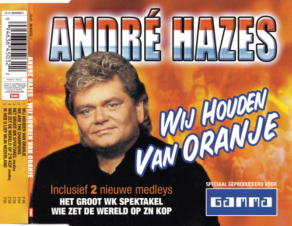 André Hazes : Wij Houden Van Oranje (CD, Maxi, Copy Prot., Promo)