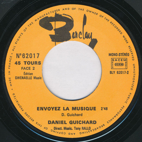 Daniel Guichard :  Mon Vieux (7", Single, Ora)