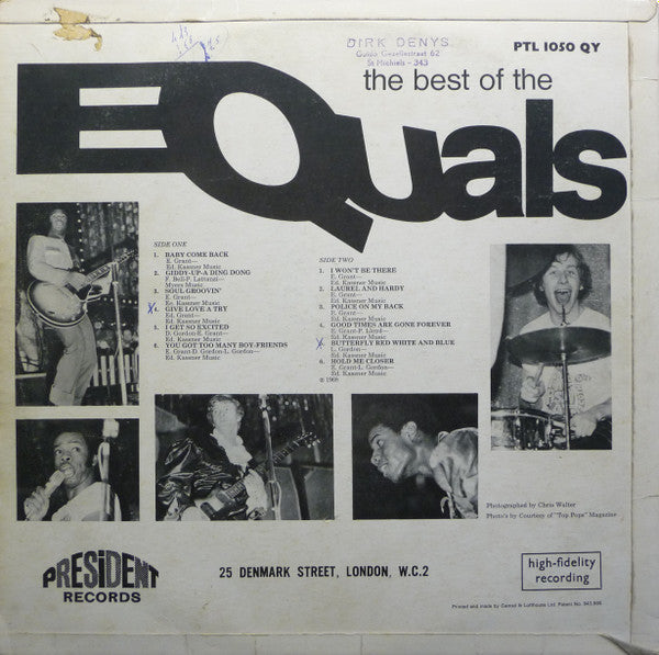 The Equals : The Best Of The Equals (LP, Comp)