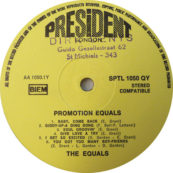 The Equals : The Best Of The Equals (LP, Comp)