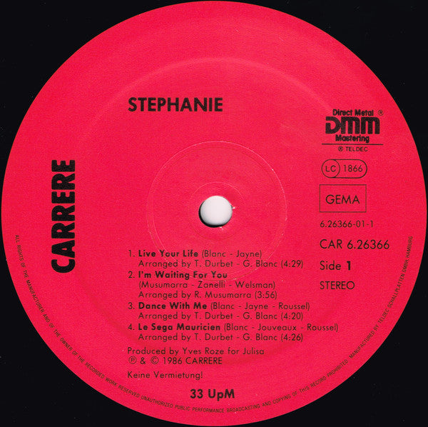Stephanie (2) : Stephanie (LP, Album)