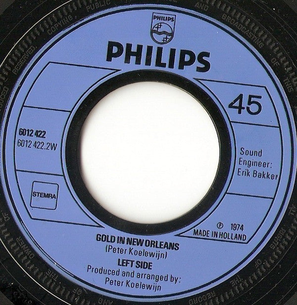 Left Side : Mamma Mia (Every Time I See Ye) / Gold In New Orleans (7", Single)