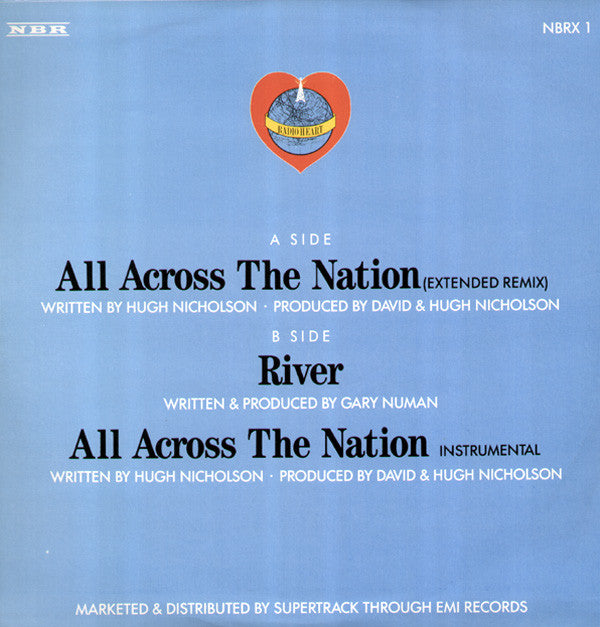 Radio Heart Featuring Gary Numan : All Across The Nation (Extended Remix) (12")