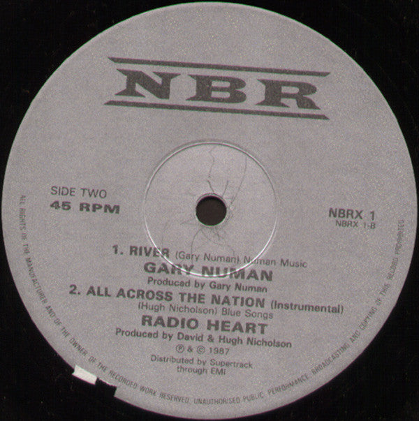 Radio Heart Featuring Gary Numan : All Across The Nation (Extended Remix) (12")