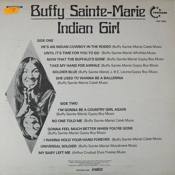 Buffy Sainte-Marie : Indian Girl (LP, Comp)
