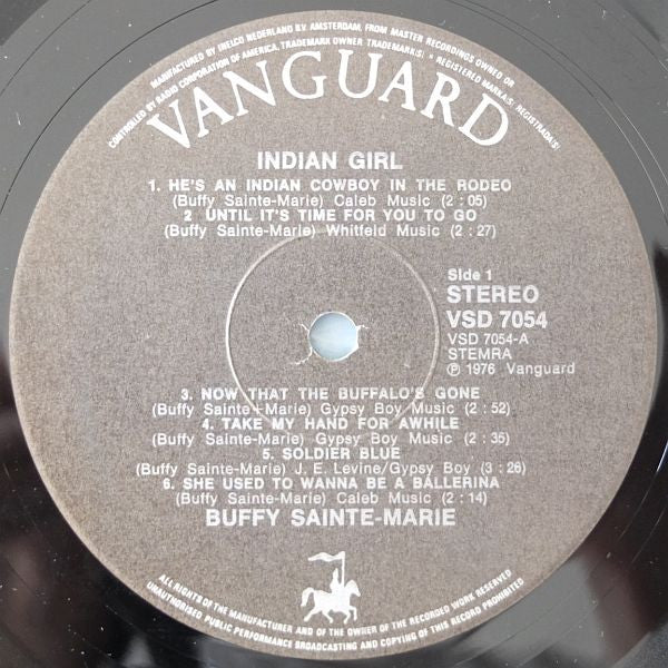 Buffy Sainte-Marie : Indian Girl (LP, Comp)