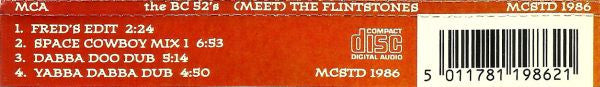 The B-52's : (Meet) The Flintstones (CD, Single)
