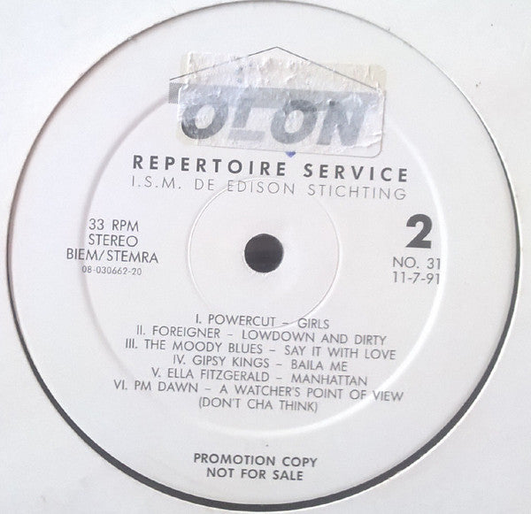 Various : Repertoire Service No. 31 (LP, Comp, Promo)