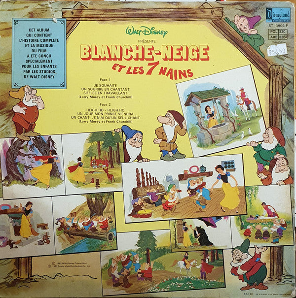 Dany Robin : Blanche-Neige Et Les 7 Nains (Musique Et Chansons Du Film) (LP, RE)