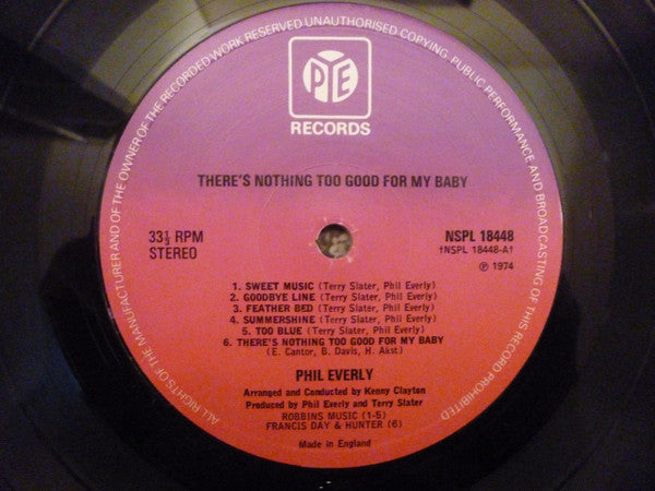 Phil Everly : There's Nothing Too Good For My Baby (LP, Album)