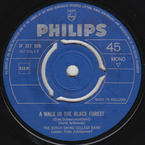 The Dutch Swing College Band : A Walk In The Black Forest / Charleston (7", Single, Mono)