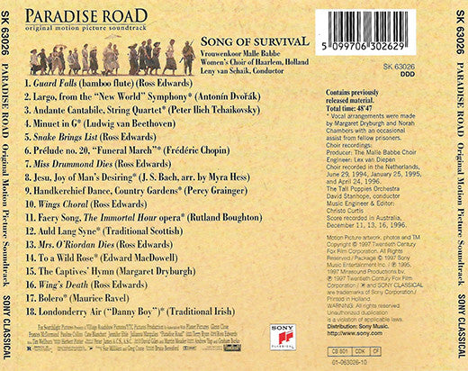 Malle Babbe Women's Choir, Leny van Schaik, Women's Choir Of Haarlem : Paradise Road (CD, Album)