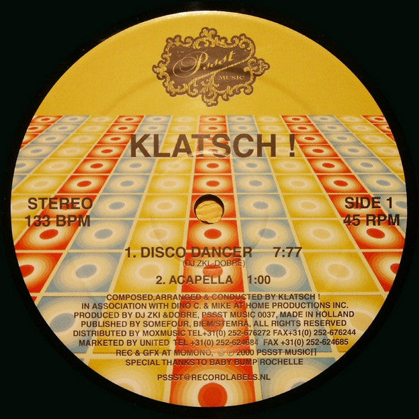 Klatsch! : Disco Dancer (12")