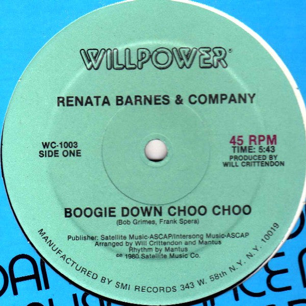 Renata Barnes & Company : Boogie Down Choo Choo / Dance Express (12", Single)