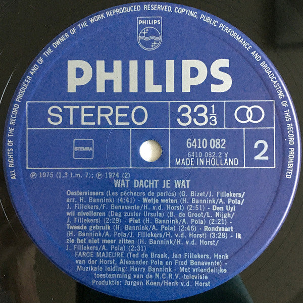Farce Majeure : Wat Dacht Je Wat .... (LP)