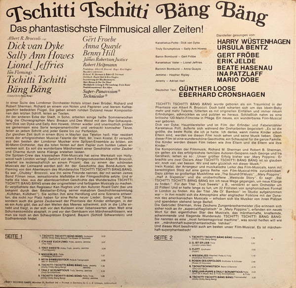 Various : Tschitti Tschitti Bäng Bäng - Deutsche Originalaufnahme Des Filmmuscials (LP, Album, Gat)