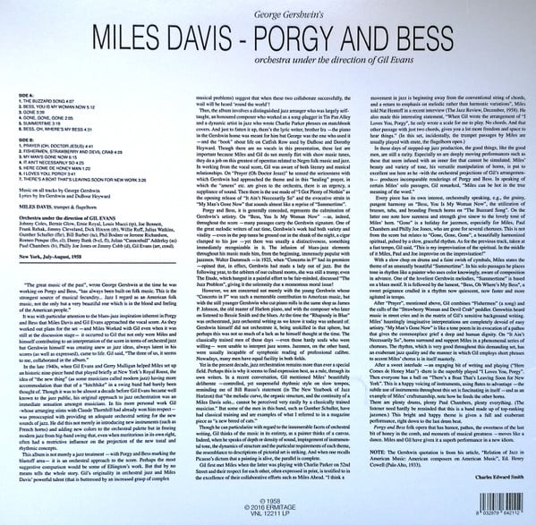 Miles Davis : Porgy And Bess (LP, Album, RE, 180)