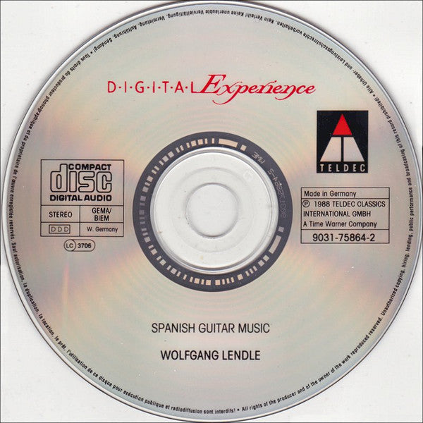 Wolfgang Lendle : Spanish Guitar Music (CD, Album, RE)