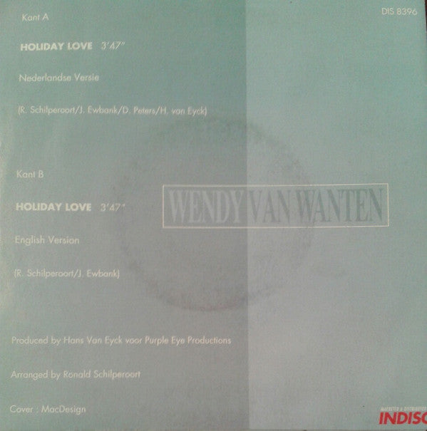 Wendy Van Wanten : Holiday Love (7", Single)