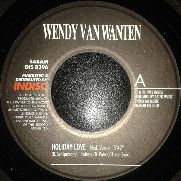 Wendy Van Wanten : Holiday Love (7", Single)