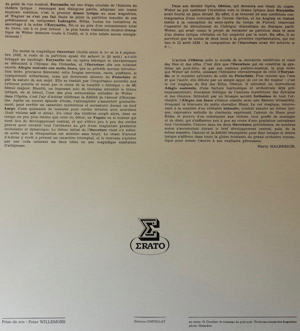 Carl Maria von Weber, Theodor Guschlbauer, Bamberger Symphoniker : Six Ouvertures Celebres (LP, Album)