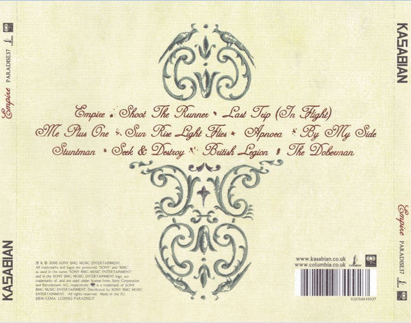 Kasabian : Empire (CD, Album)