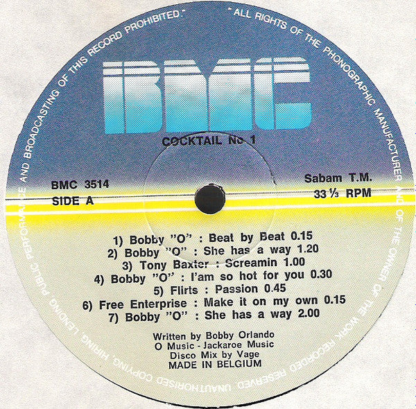 Various : Cocktail N°1 (12", Mixed, Dar)