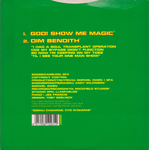 Super Furry Animals : God! Show Me Magic (7", Single)
