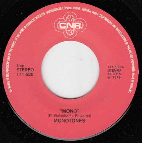 The Monotones (2) : Mono (7", Single)