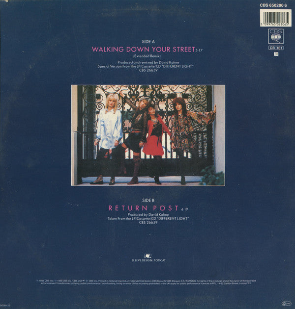 Bangles : Walking Down Your Street (12", Maxi)