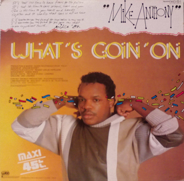 Mike Anthony : What's Goin' On (12", Maxi)