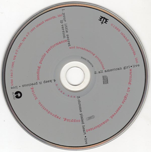 Melissa Etheridge : Your Little Secret (CD, Single)