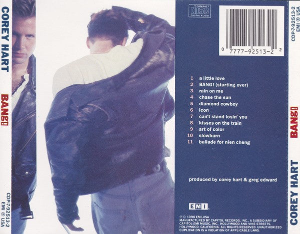 Corey Hart : Bang! (CD, Album)
