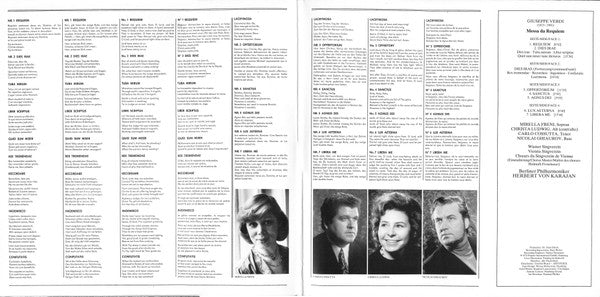 Giuseppe Verdi / Herbert Von Karajan / Berliner Philharmoniker / Mirella Freni / Christa Ludwig / Wiener Singverein / Nicolai Ghiaurov / Carlo Cossutta : Messa Da Requiem (2xLP, RE, Gat)