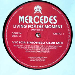 Mercedes : Living For The Moment (2x12", Promo)