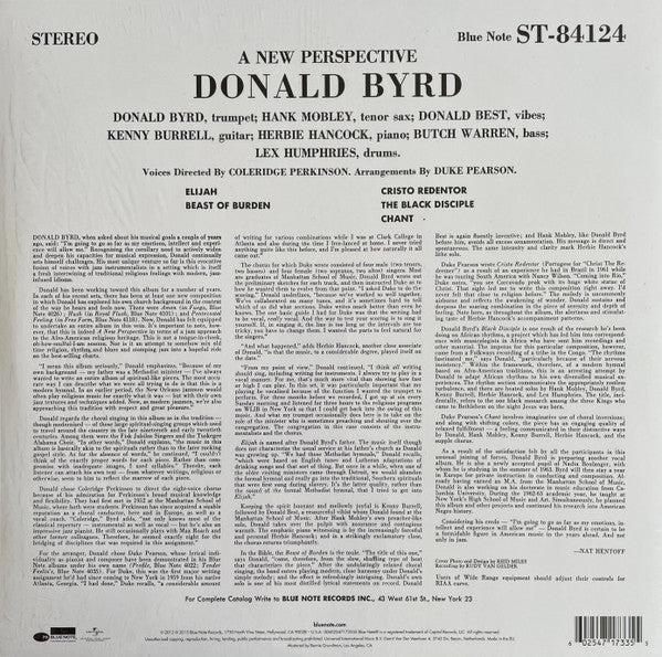 Donald Byrd : A New Perspective (LP, Album, RE, RM, 180)