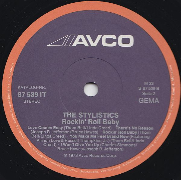 The Stylistics : Rockin' Roll Baby (LP, Album)