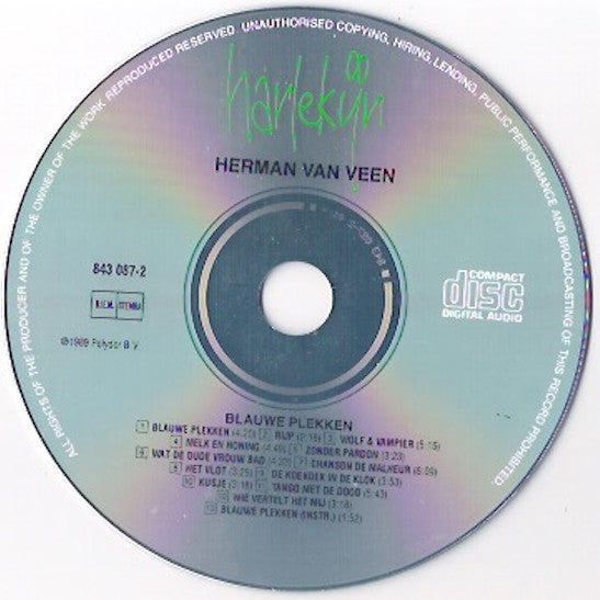 Herman van Veen : Blauwe Plekken (CD, Album)