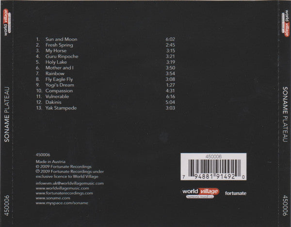 Soname : Plateau (CD, Album, Sli)