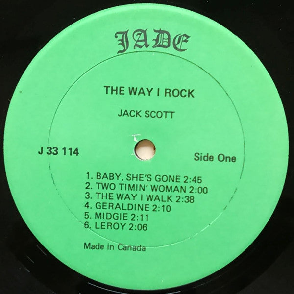 Jack Scott : The Way I Rock (LP, Album)