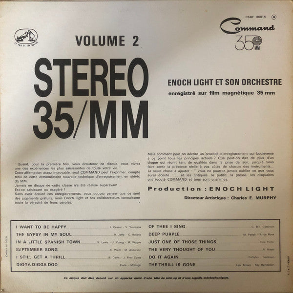 Enoch Light And His Orchestra : Stereo 35MM - Volume 2 (LP, Album)