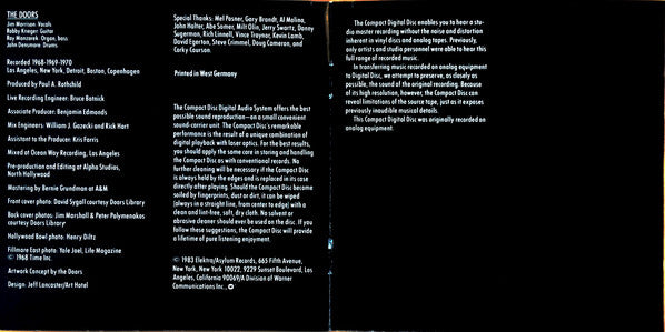 The Doors : Alive, She Cried (CD, Album)